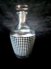 petite CARAFE à LIQUEUR RETRO Vin Eau verre moulé Jug Glass Karaffe Vintage