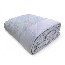 Quilt Bow – Couvre-lit matelassé garçon gris – Mi-saison, microfibre douce – Fab