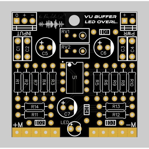Metre buffer peak led pcb - vu,
