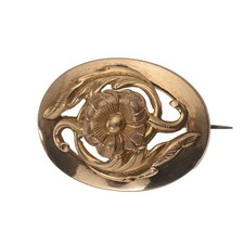 Ancienne Broche Plaqué Or