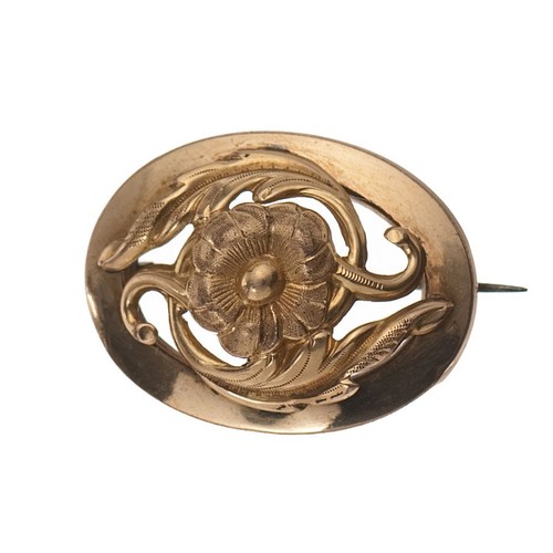 Ancienne broche plaqué - ancienne,