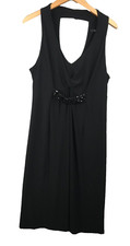George Robe femme Taille 42 UK 14 noire 95% polyester 5% spandex ladies dress
