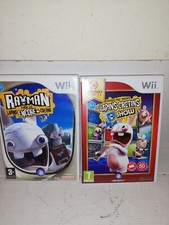 2 JEU NINTENDO WII RAYMAN CONTRE LAPIN ENCORE + CRETIN & THE LAPIN CRETIN SHOW