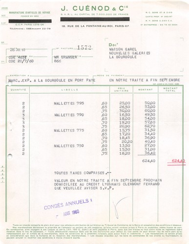 1960 cuenod paris m - paris,