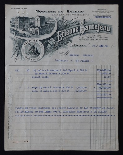 Billhead facture pallet - billhead, le