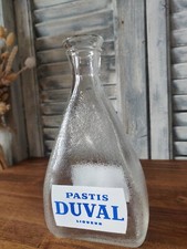 Carafe en verre Pastis Duval liqueur 20cm - Vintage, rare et authentique