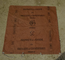 TRES RARE SAC SNCF COUCHETTE S N C F SIGLE ANNEES  DE GUERRE  1939- 1947