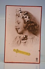 CPA CARTE POSTAL STE SAINTE CATHERINE DENTELLE AJOURE BONNET FILLE GARCON ANCIEN