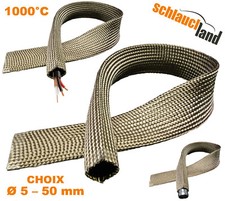 TUYAU GAINE PROTECTION THERMIQUE Chaleur Ignifuger Antifeu Manche Tissu Conduite