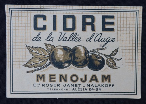 Etiquette cidre vallee - cidre, de