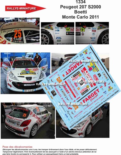 Decals ref 1334 peugeot - ref,