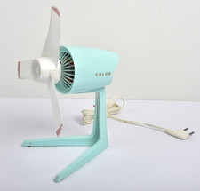 Ancien Ventilateur CALOR Bleu ciel Années 60 / 70  Vintage