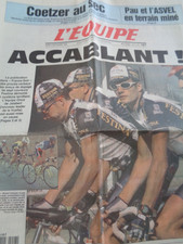 ?Journal L'équipe 08/09/1998 Festina - Dopage - Cyclisme - Tour de France
