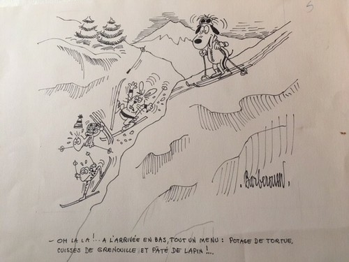 Dessin autographe encre de - dessin,