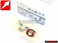 VW Original V6 Arrière Embleme Monogramme Logo Chrome Rouge - 1J0853675AAGQF