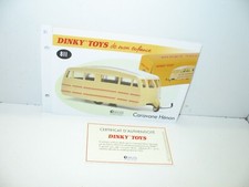 1 fiche + certif. DINKY TOYS
