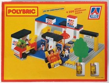 Jeu de Construction Polybric Set 32002 Station-Service Années 90 Contenu Neuf 