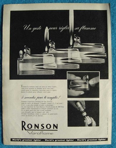 Publicité papier briquets - -,