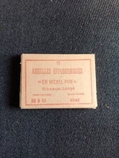 Boite De 10 Aiguilles En Nickel Pur 50 8 10 Manchons Rond