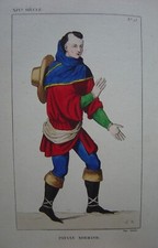 Très belle gravure du Costume