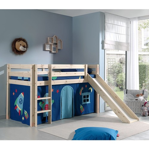 Lit enfant avec toboggan pino - lit,
