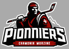 STICKER HOCKEY SUR GLACE FFHG LES PIONNIERS LIGUE MAGNUS AUTOCOLLANT 9cm HB027