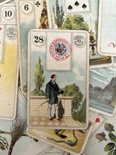 Jeu de cartes divinatoire le Petit Lenormand, 36/36, complet. Dondorf, 19ème s.