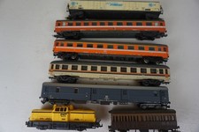 47) LIMA RIVAROSSI FLEISCHMANN 1 LOCOMOTIVE +  7 VOITURES+ 1 WAGON FS DB SNCB HO