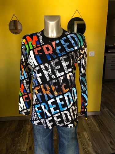 Magnifique sweat multicolore - sweat,