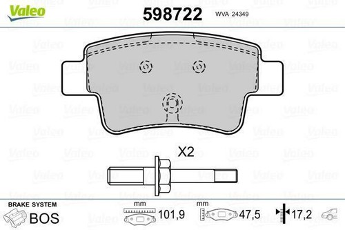 Valeo 598722 jeu - valeo,