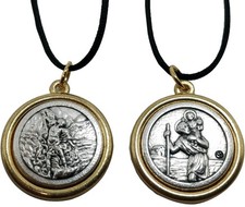 Collier médaille Saint Michel