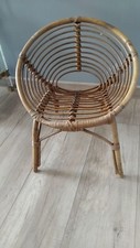Fauteuil rotin ancien enfants - ancien,