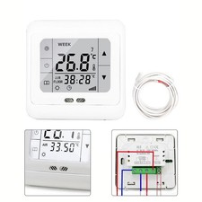 Thermostat programmable pour chauffage par le sol avec 6 réglages quotidiens de