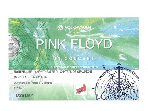 Rare ticket billet concert - rare,