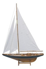 Voilier Maquette de bateau en Bois 75 x 112 cm Sea-Club