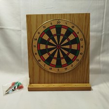 Mini Jeux De Fléchette en Bois ,Avec Ses 6 Flèches / 17x20cm /Envoi Rapide 