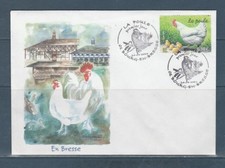 FRb enveloppe 1er jour la poule en bresse 01 Bourg en Bresse 2004