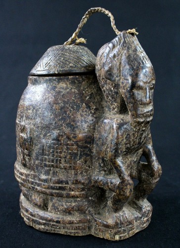 Art africain tribal - boite, à
