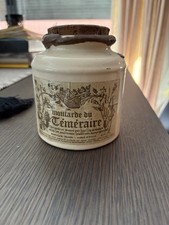 Ancien Moutardier du Téméraire , Pot à moutarde Bornier Couchey Grès RF Baudour