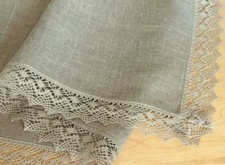 NEW Nappe Lin Naturel Gris Lin