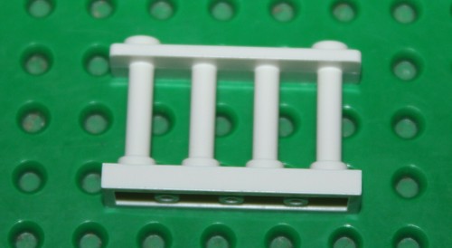 Barriere lego white fence ref - lego,