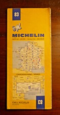 Carte Michelin ancienne 1973, Carcassonne-Nîmes N° 83, échelle 1/200 000