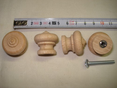 Bouton poignée bois - en, (1)