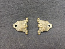 Paire taquet accessoire fixation support miroir mural ancien art 1910 1920