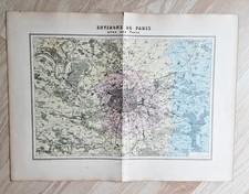 Environs de Paris  -  Atlas Migeon  -  1900