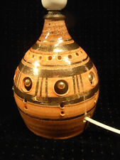 signé GEORGES PELLETIER ANTIQUE LAMPE DE BUREAU VINTAGE CERAMIQUE LAMP 1960-1970