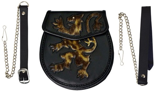 Sporran semi robe lion rampant - sporran,