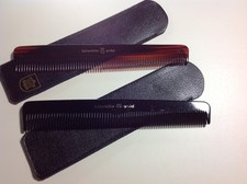 Étui de Peigne Cuir Noir Avec