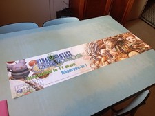 PLV poster publicitaire final fantasy crystal  chronicles 2003 100x25 cm TBE