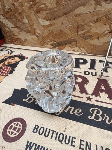 Bougeoir ancien cristal - bougeoir,